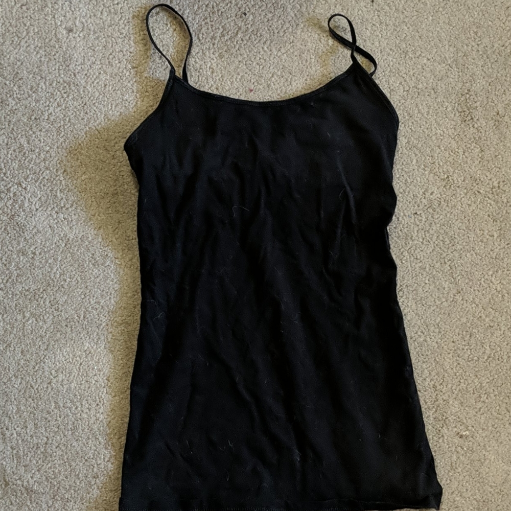 Black tank top